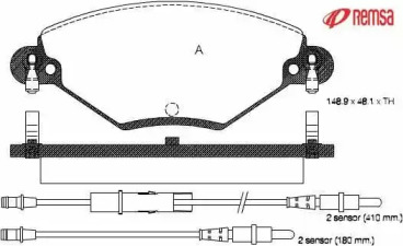 Комплект тормозных колодок METZGER 0828.04