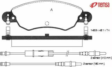 Комплект тормозных колодок METZGER 0829.04