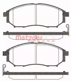 Комплект тормозных колодок METZGER 0852.14