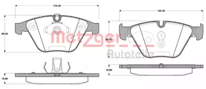 Комплект тормозных колодок METZGER 0857.50