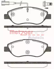 Комплект тормозных колодок METZGER 0860.02