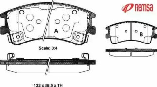 Комплект тормозных колодок METZGER 0970.02