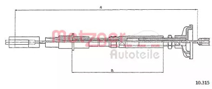 Трос METZGER 10.315