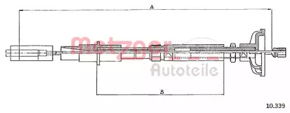 Трос METZGER 10.339