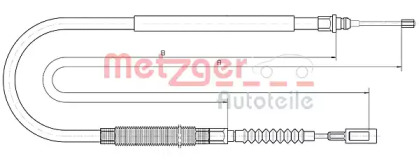 Трос METZGER 10.4728