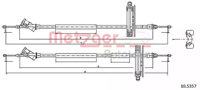 Трос METZGER 10.5357