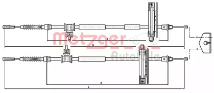 Трос METZGER 10.5362