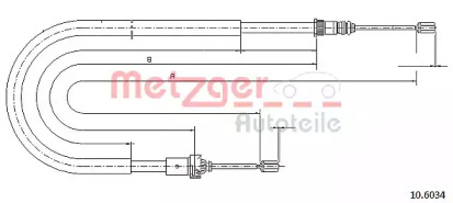 Трос METZGER 10.6034