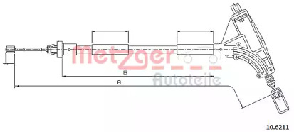 Трос METZGER 10.6211