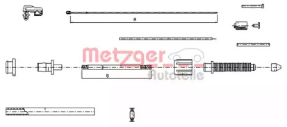 Трос METZGER 10.0382