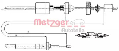 Трос METZGER 10.2973