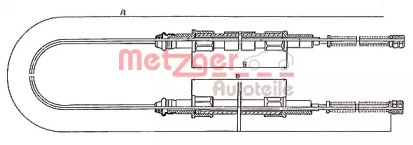 Трос METZGER 10.713