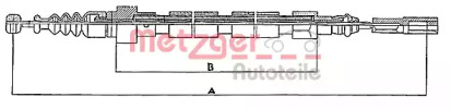 Трос METZGER 10.746