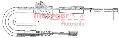 Трос METZGER 10.753