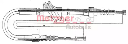 Трос METZGER 10.7581