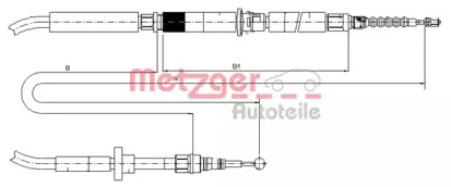 Трос METZGER 10.7589