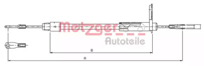 Трос METZGER 10.9325