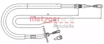 Трос METZGER 10.9878