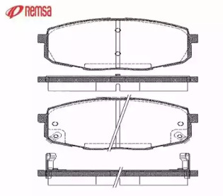 Комплект тормозных колодок METZGER 1038.02