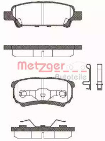 Комплект тормозных колодок METZGER 1051.02