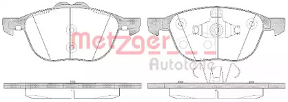 Комплект тормозных колодок METZGER 1082.50