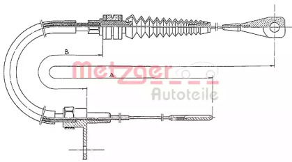 Трос METZGER 11.0651