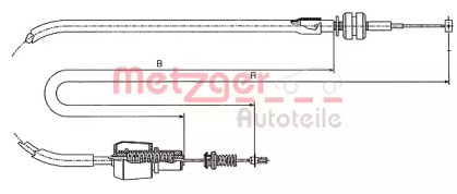 Трос METZGER 11.1247