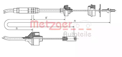 Трос METZGER 11.2195