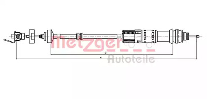 Трос METZGER 11.2199