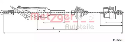 Трос METZGER 11.2253