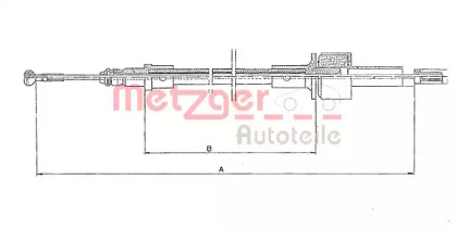 Трос METZGER 11.2324