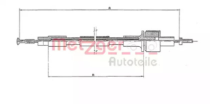 Трос METZGER 11.245