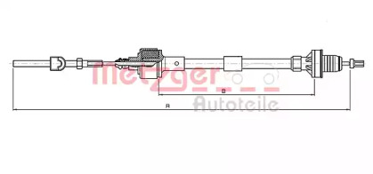 Трос METZGER 11.2532