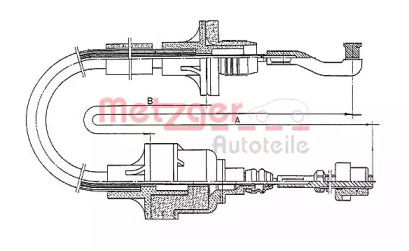 Трос METZGER 11.2551