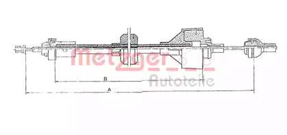 Трос METZGER 11.287