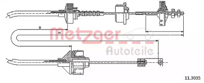 Трос METZGER 11.3035