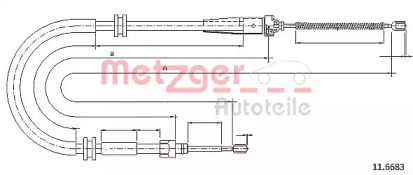 Трос METZGER 11.6683