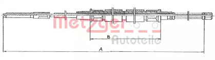 Трос METZGER 11.704