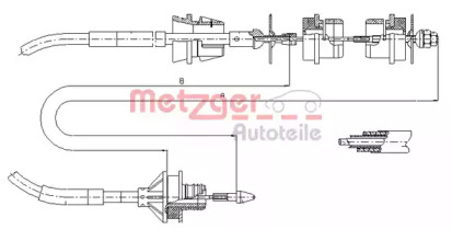 Трос METZGER 11.2244