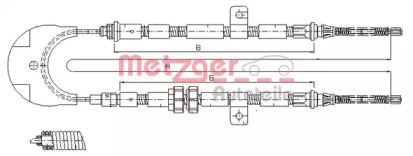 Трос METZGER 11.5443