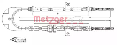 Трос METZGER 11.5444