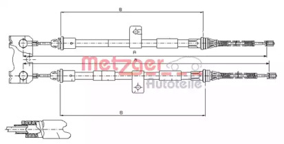 Трос METZGER 11.5445