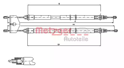 Трос METZGER 11.5453