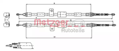 Трос METZGER 11.5456