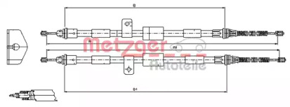 Трос METZGER 11.5458