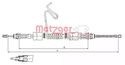 Трос METZGER 11.5577