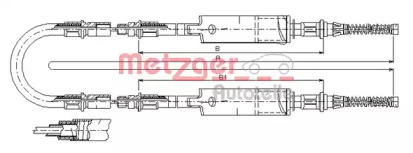 Трос METZGER 11.5661