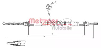 Трос METZGER 11.5668