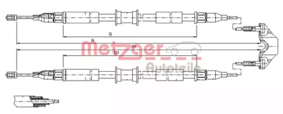 Трос METZGER 11.5765