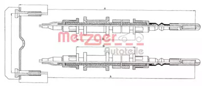 Трос METZGER 11.582